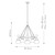 Flambeau Joan 5 Light Midnight Black and Burnished Brass Chandelier 
