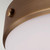 Flambeau Cadence 2 Light Dark Antique Brass Flush Ceiling Light 