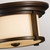 Flambeau Merill 2 Light Heritage Bronze IP44 Flush Ceiling Light 