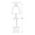 Flambeau Red Bell Silver Table Lamp 
