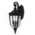 Flambeau English Bridle 3 Light Black 27cm IP44 Wall Light 