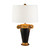 Flambeau Gallier Black and Gold Table Lamp 