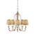 Flambeau Abbey 5 Light Silver Sand with Gold Shade Pendant Light 