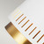 Flambeau Carted Matte White and Burnished Brass Pendant Light 