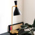 Flambeau Joan Midnight Black and Burnished Brass Table Lamp 