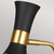 Flambeau Joan Midnight Black and Burnished Brass Table Lamp 