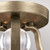 Flambeau Evington 2 Light Sunset Gold Semi Flush Ceiling Light 
