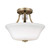 Flambeau Evington 2 Light Sunset Gold Semi Flush Ceiling Light 