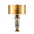 Flambeau Bienville Silver with Gold Shade Table Lamp 