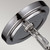 Parkman Polished Nickel with White Sphere 21cm Pendant Light