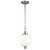 Flambeau Parkman Polished Nickel with White Sphere 21cm Pendant Light 