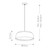 Flambeau Asher 5 Light Matt White Pendant Light 