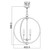 Flambeau Corinne 6 Light Polished Nickel Pendant Light 