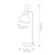 Flambeau Joan Matte White and Burnished Brass Table Lamp 