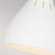 Flambeau Joan Matte White and Burnished Brass Table Lamp 