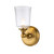 Flambeau Huguenot Lake Burnished Brass Chrome IP44 Bathroom Wall Light 