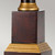 Flambeau Louviers Oxblood with Ivory Shade Table Lamp 