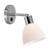 Ray Chrome with Opal White Glass Adjustable Wall Light