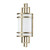 Flambeau Fusion Painted Natural Brass Wall Light 
