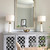 Flambeau Neo White with Gold Leaf and Shade Table Lamp 
