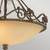 Flambeau Chateau 2 Light Mocha Bronze Semi Flush Ceiling Light 