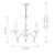 Elstead Lighting Finsbury Park 3 Light Polished Nickel Chandelier 