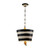 Flambeau South Beach Gold and Black Pendant Light 