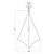 Flambeau Nico Burnished Brass 49cm Pendant Light 