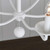 Flambeau Annie 6 Light Plaster White Chandelier 