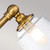 Flambeau Huguenot Lake 3 Light Burnished Brass Chrome IP44 Bathroom Wall Light 