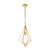 Flambeau Nico Burnished Brass 35cm Pendant Light 