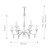 Elstead Lighting Finsbury Park 9 Light Polished Nickel Chandelier 