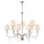 Elstead Lighting Finsbury Park 9 Light Polished Nickel Chandelier 