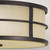 Flambeau Fusion 3 Light Grecian Bronze Ceiling Flush Light 