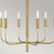 Flambeau Brianna 6 Light Burnished Brass Chandelier 