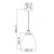 Flambeau Baskin Polished Nickel Dome Pendant Light 