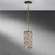 Flambeau Lucia Burnished Silver Mini Pendant Light 