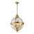 Flambeau Adams 4 Light Brushed Brass Pendant Light 