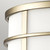 Flambeau Fusion 3 Light Painted Natural Brass Ceiling Flush Light 