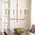 Flambeau Brianna 9 Light Burnished Brass Chandelier 