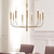 Flambeau Brianna 9 Light Burnished Brass Chandelier 