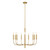 Flambeau Brianna 9 Light Burnished Brass Chandelier 