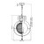 Flambeau Bellini 3 Light Oxidised and British Bronze Pendant Light 
