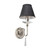 Finsbury Park Polished Nickel with White Shade Wall Light