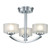 Meridian 3 Light Polished Chrome IP44 Bathroom Ceiling Light