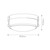 Hinkley Harper 3 Light Polished Chrome with Clear Diffuser Flush Ceiling Light 