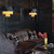 Hinkley / Fredrick Ramond Zuma 6 Light Satin Black with Gold Pendant Light 