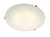 Damask 3 Light 50CM Brass Trim with White Alabaster Glass Shade Flush Ceiling Light