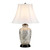 Elstead Lighting Silver Thistle White Shade Table Lamp 