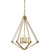 Quoizel View Point 4 Light Weathered Brass Chandelier 